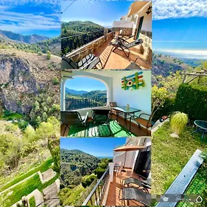Axarquia , Frigiliana, Terraza Privada Con Vistas A La Montana Rio Y Al Mar Apartment